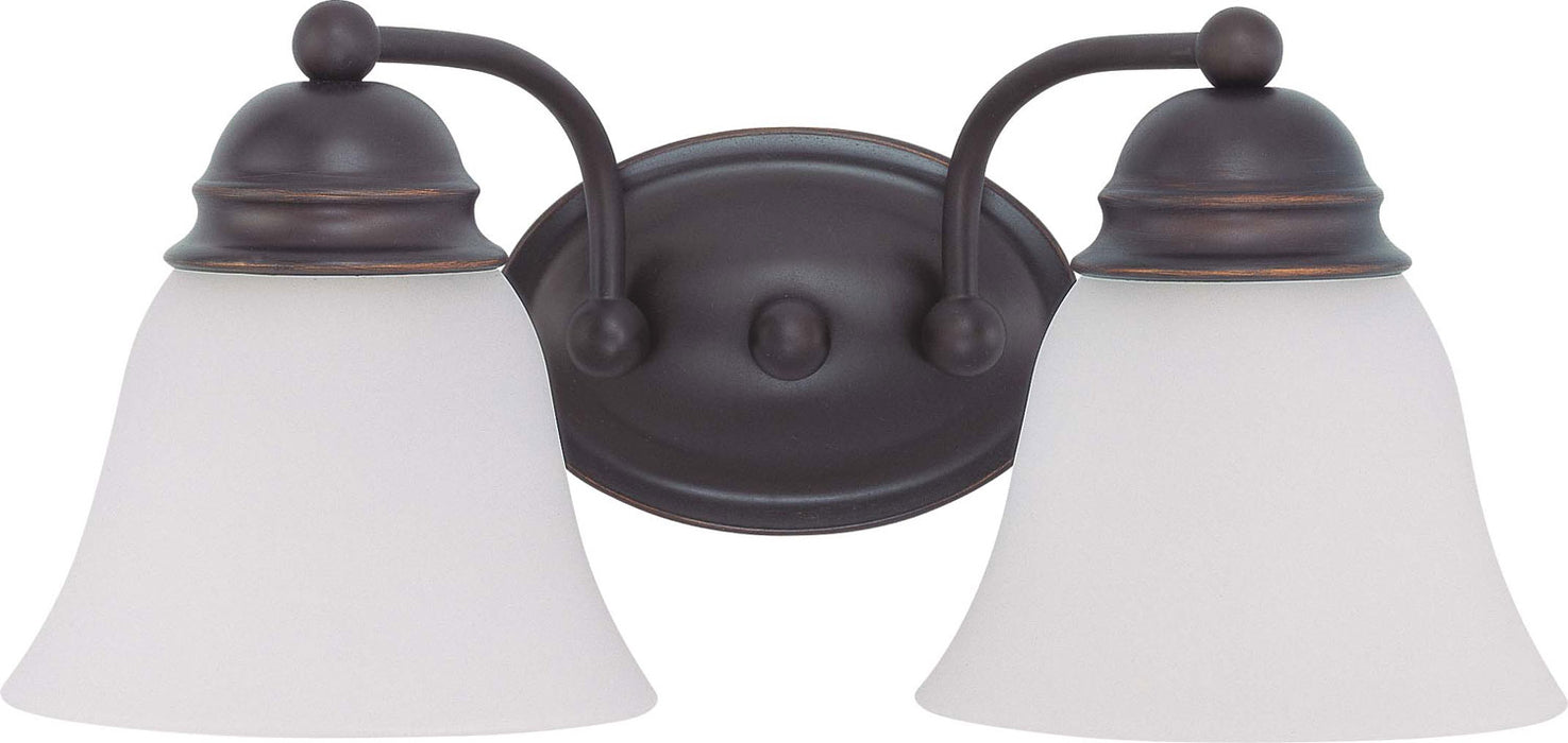 Nuvo Lighting 60-3166 Two Light Vanity, Mahogany Bronze