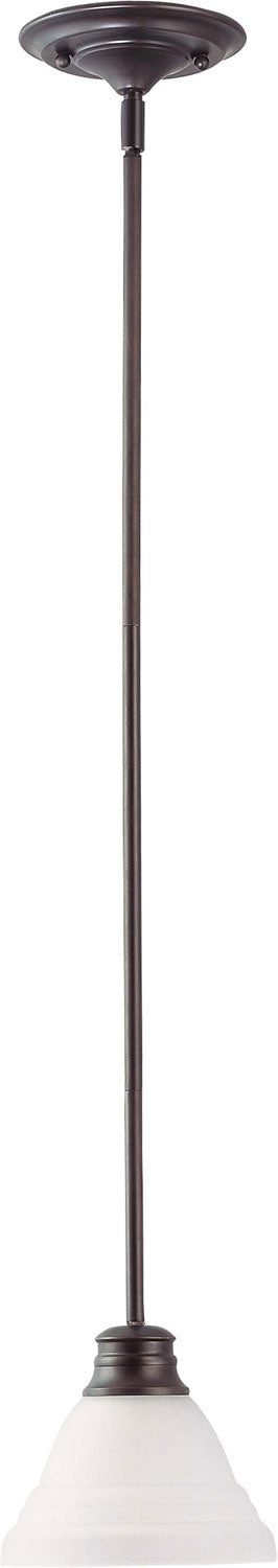 Nuvo Lighting 60-3172 One Light Mini Pendant, Mahogany Bronze / Frosted
