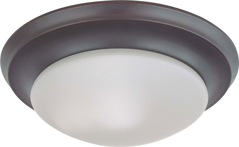 Nuvo Lighting 60-3175 One Light Flush Mount, Mahogany Bronze