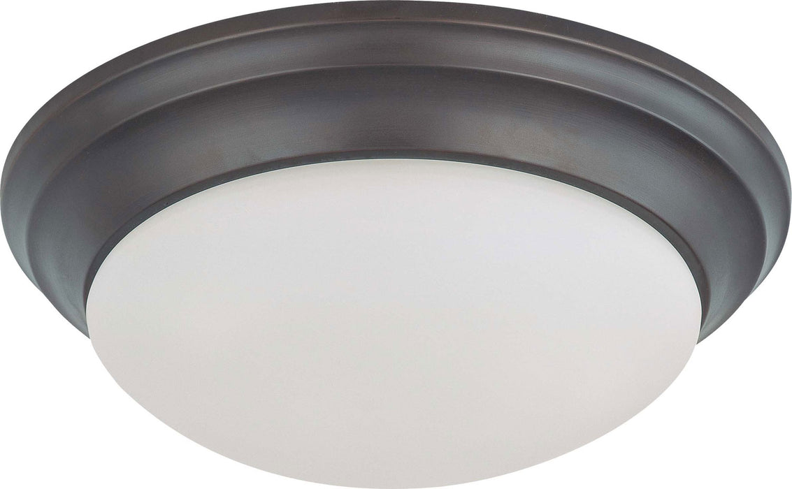 Nuvo Lighting 60-3176 Two Light Flush Mount, Mahogany Bronze