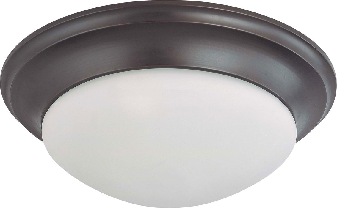 Nuvo Lighting 60-3177 Three Light Flush Mount, Mahogany Bronze