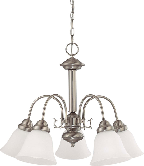 Nuvo Lighting 60-3240 Five Light Chandelier, Brushed Nickel