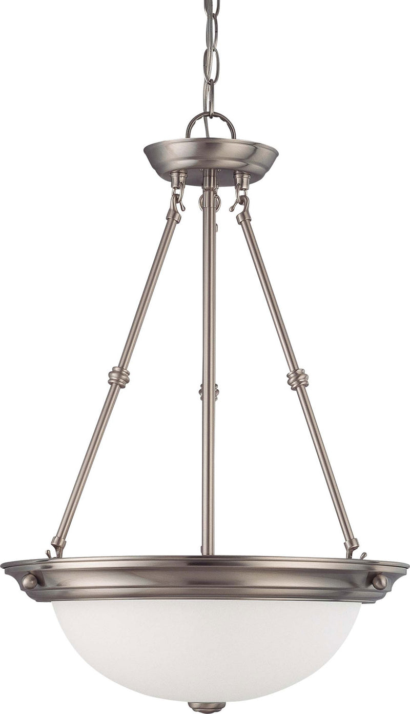 Nuvo Lighting 60-3247 Three Light Pendant, Brushed Nickel