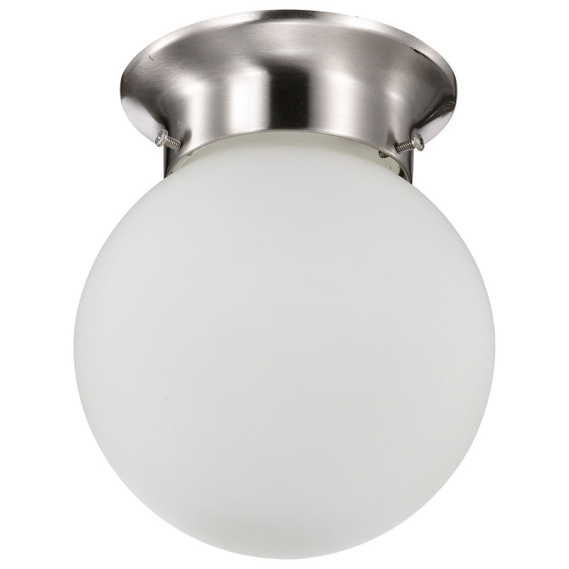 Nuvo Lighting 60-3249 One Light Flush Mount, Brushed Nickel