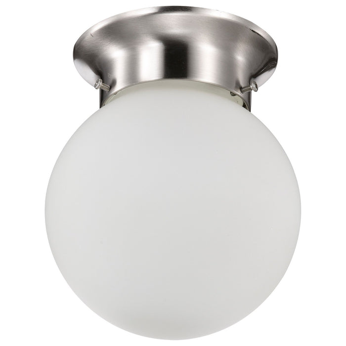 Nuvo Lighting 60-3249 One Light Flush Mount, Brushed Nickel