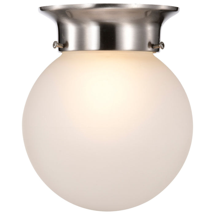 Nuvo Lighting 60-3249 One Light Flush Mount, Brushed Nickel