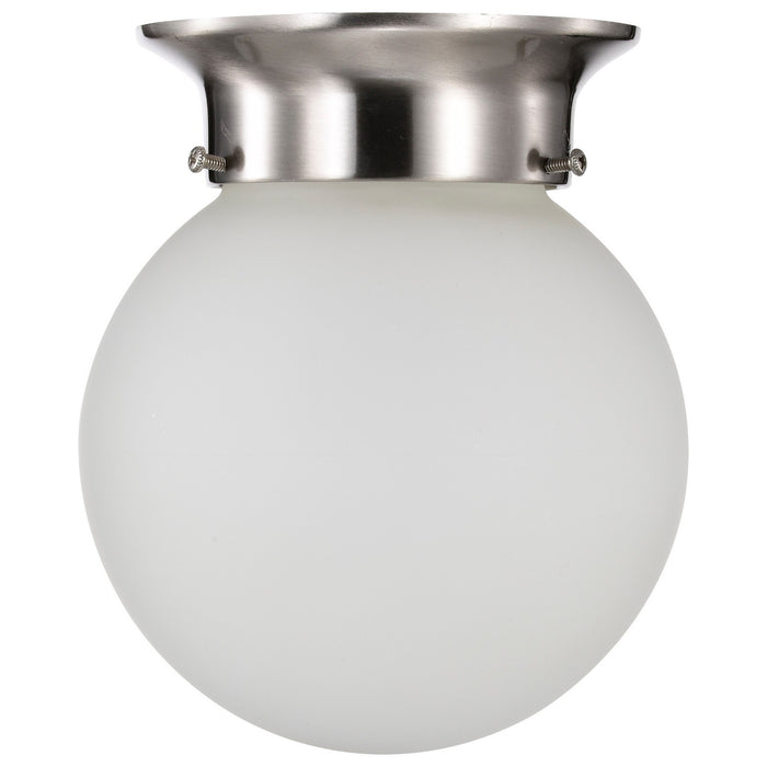 Nuvo Lighting 60-3249 One Light Flush Mount, Brushed Nickel