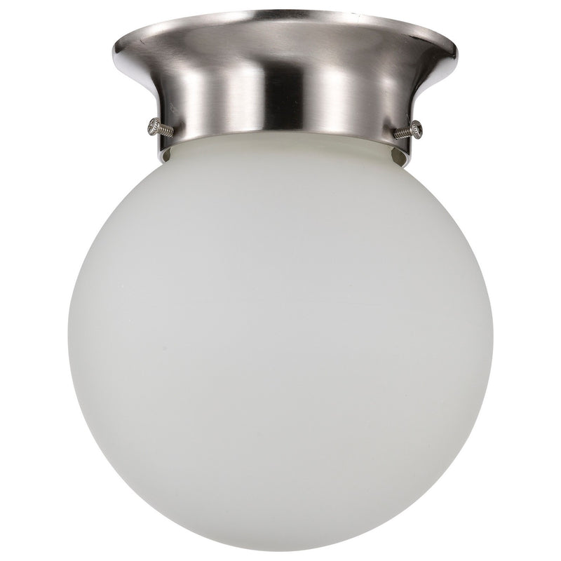 Nuvo Lighting 60-3249 One Light Flush Mount, Brushed Nickel