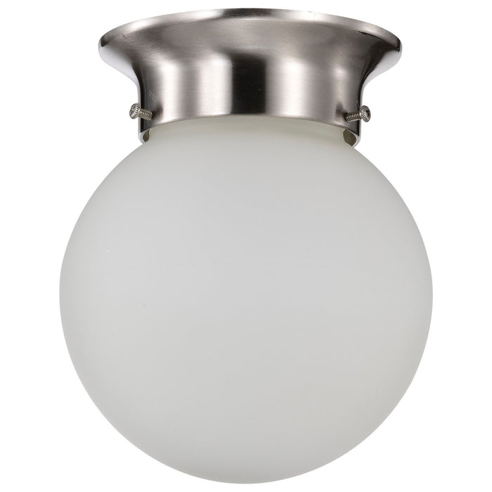 Nuvo Lighting 60-3249 One Light Flush Mount, Brushed Nickel