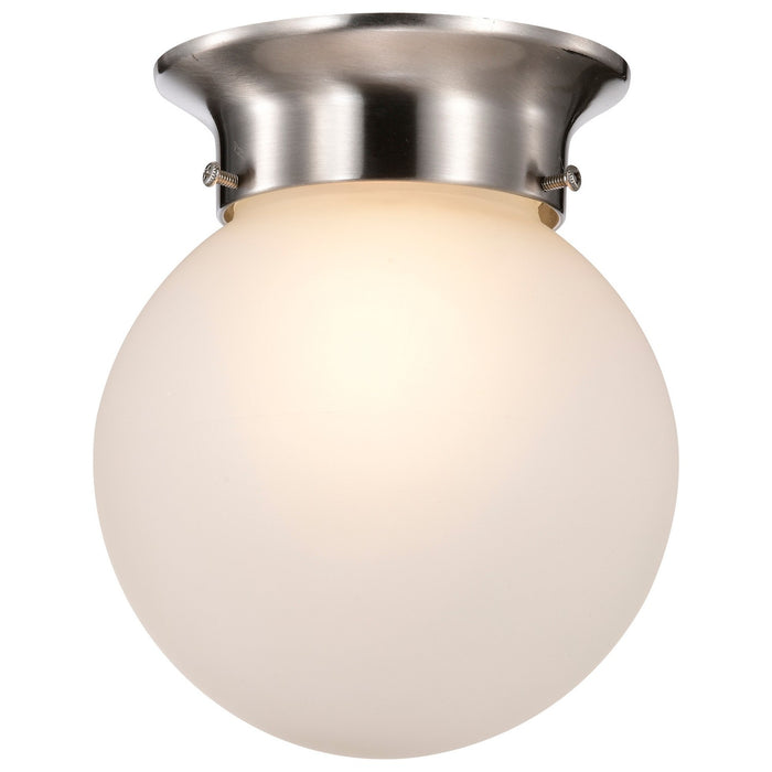 Nuvo Lighting 60-3249 One Light Flush Mount, Brushed Nickel