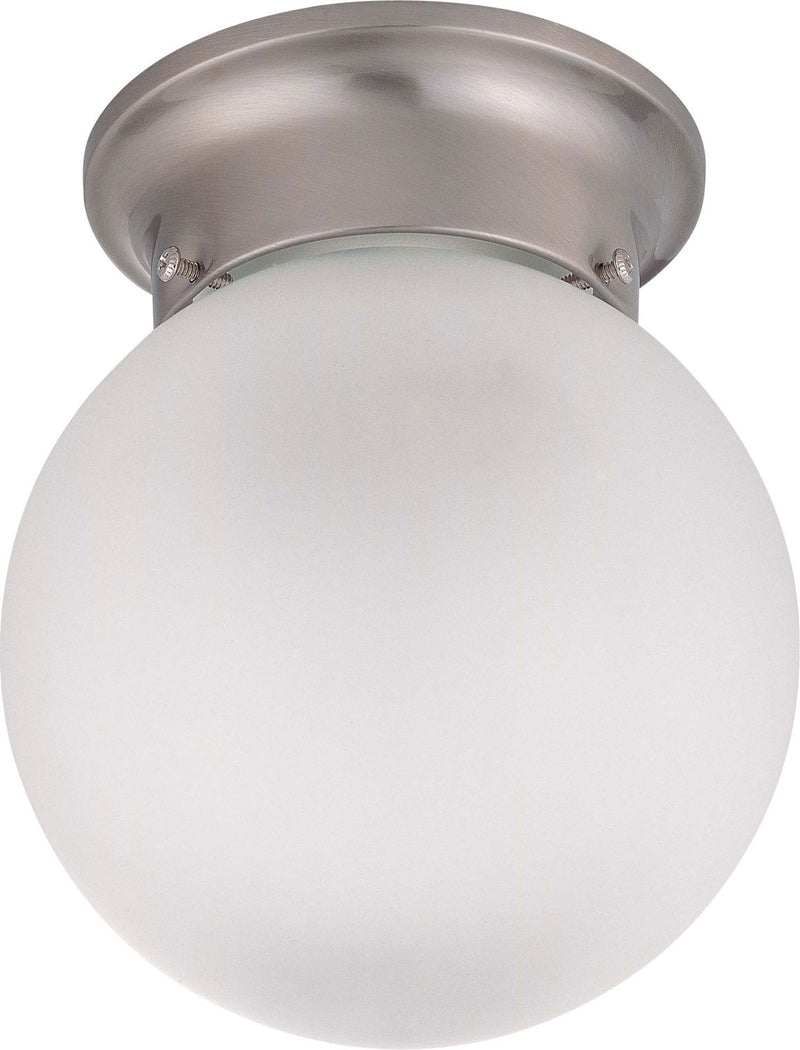 Nuvo Lighting 60-3249 One Light Flush Mount, Brushed Nickel