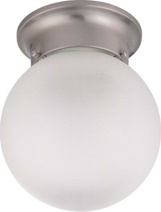 Nuvo Lighting 60-3249 One Light Flush Mount, Brushed Nickel