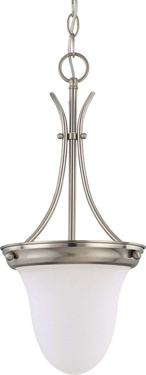 Nuvo Lighting 60-3259 One Light Pendant, Brushed Nickel