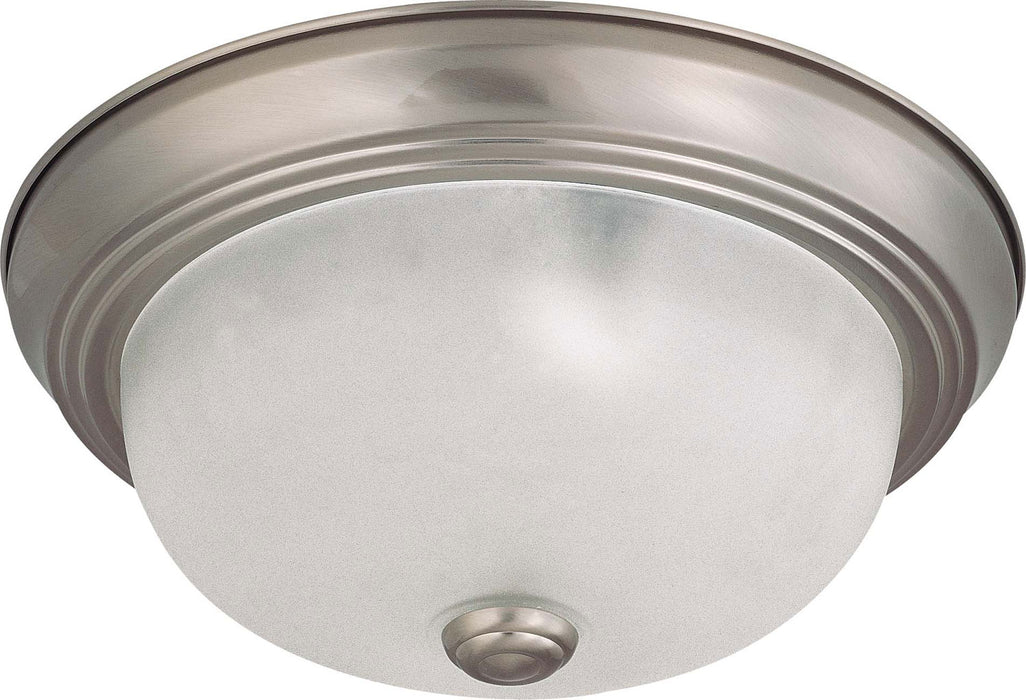 Nuvo Lighting 60-3261 Two Light Flush Mount, Brushed Nickel