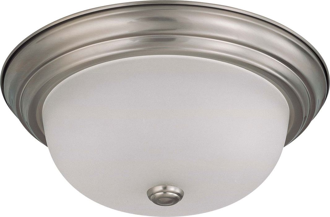 Nuvo Lighting 60-3262 Two Light Flush Mount, Brushed Nickel