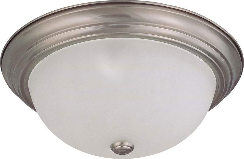 Nuvo Lighting 60-3263 Three Light Flush Mount, Brushed Nickel