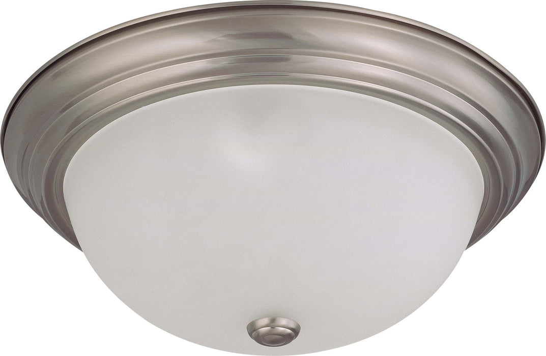 Nuvo Lighting 60-3263 Three Light Flush Mount, Brushed Nickel