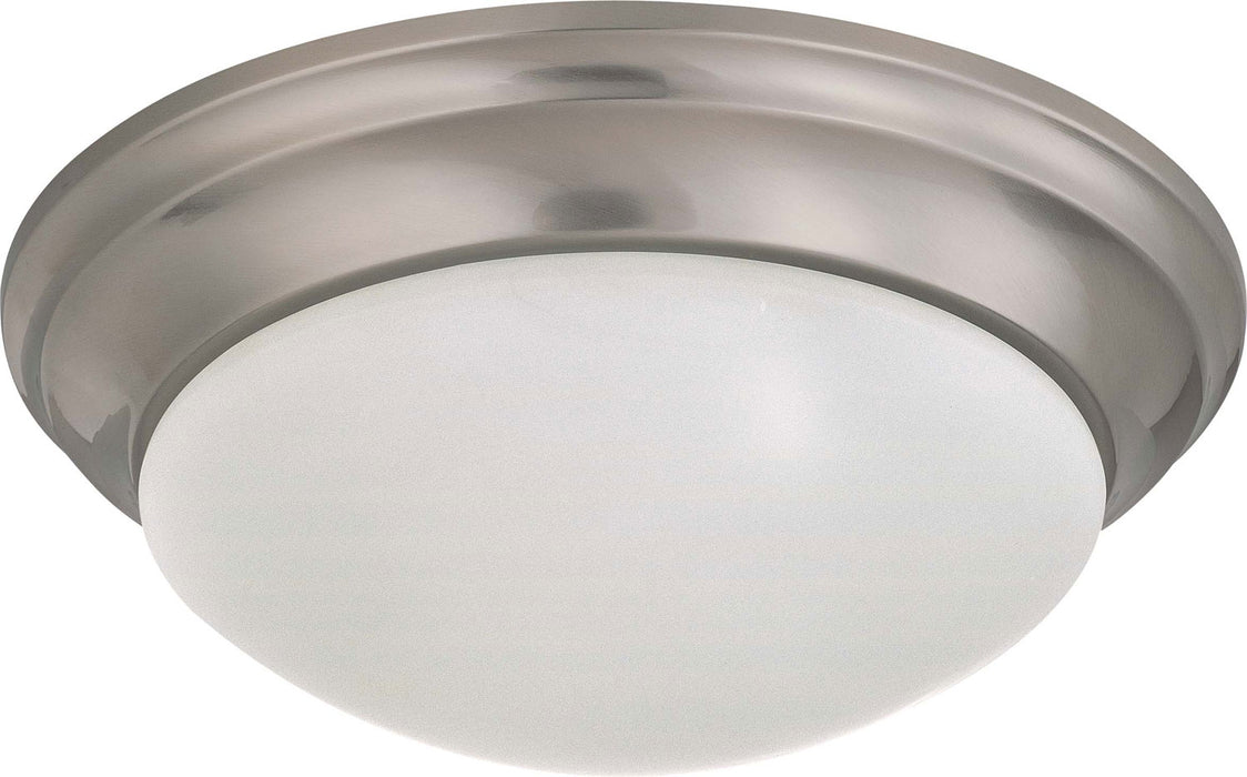 Nuvo Lighting 60-3272 Two Light Flush Mount, Brushed Nickel