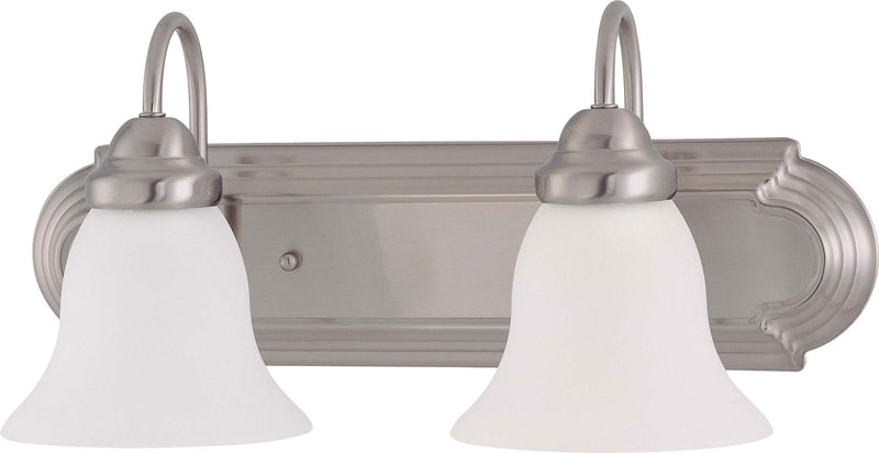 Nuvo Lighting 60-3278 Two Light Vanity, Brushed Nickel