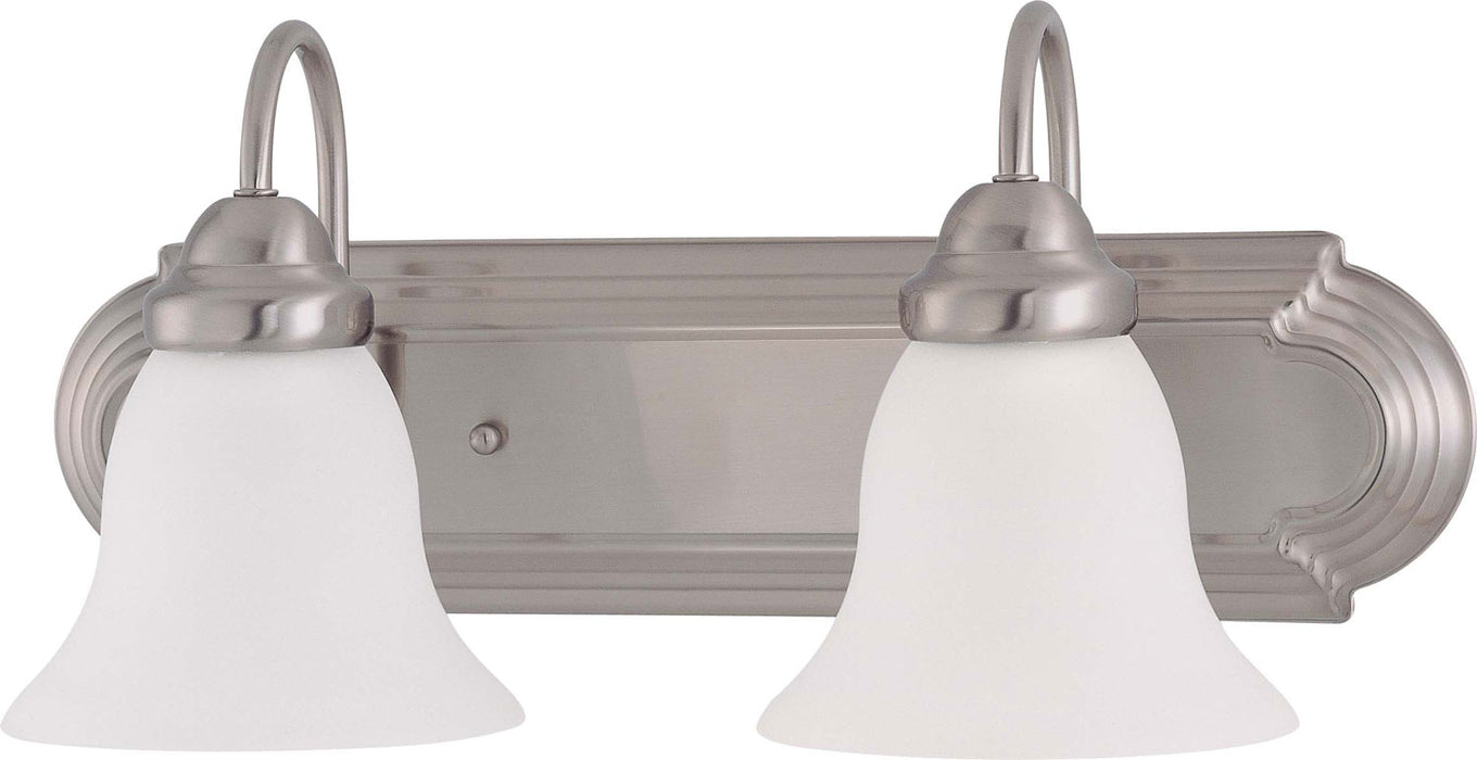 Nuvo Lighting 60-3278 Two Light Vanity, Brushed Nickel