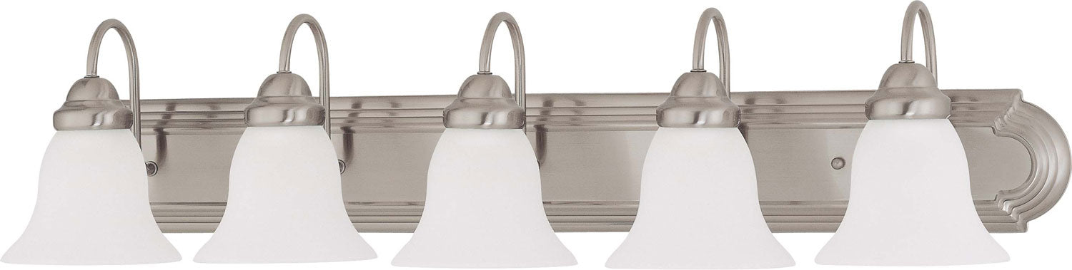 Nuvo Lighting 60-3282 Five Light Vanity, Brushed Nickel