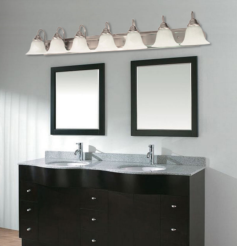 Nuvo Lighting 60-3283 Seven Light Vanity, Brushed Nickel