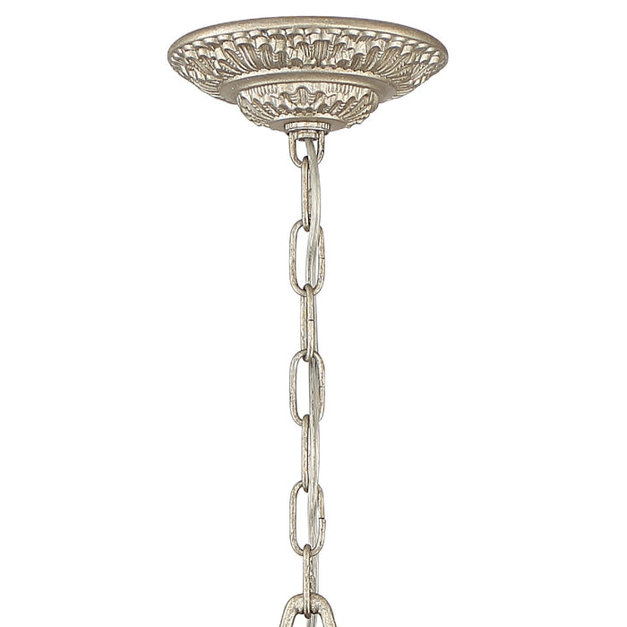 Crystorama 5119-OS-CL-MWP 12 Light Chandelier, Olde Silver