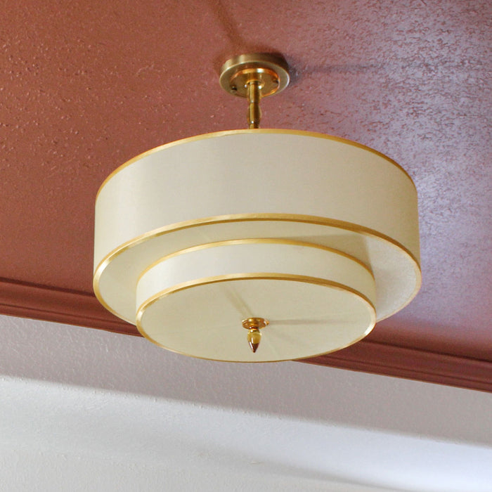 Crystorama 9507-AB Five Light Chandelier, Antique Brass