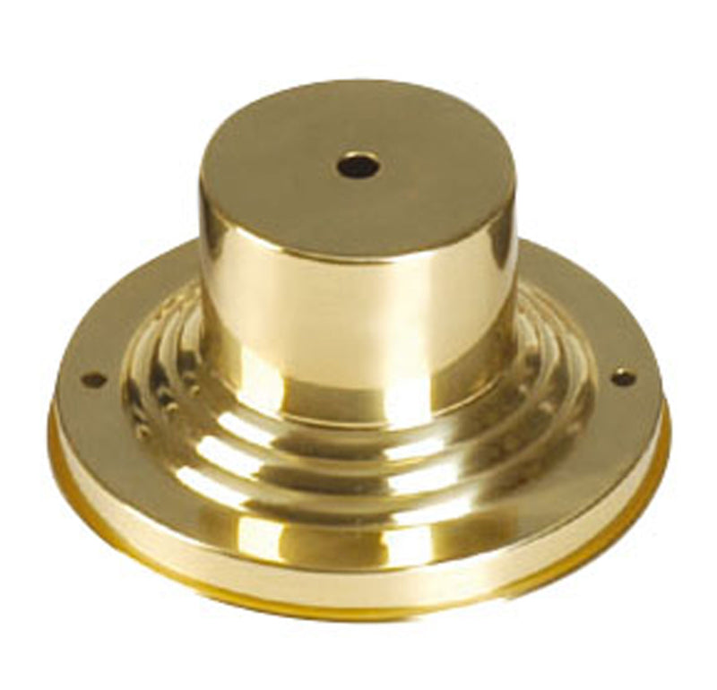 Livex Lighting 2001-02 Outdoor Pier Mount Adaptor, Polished Brass