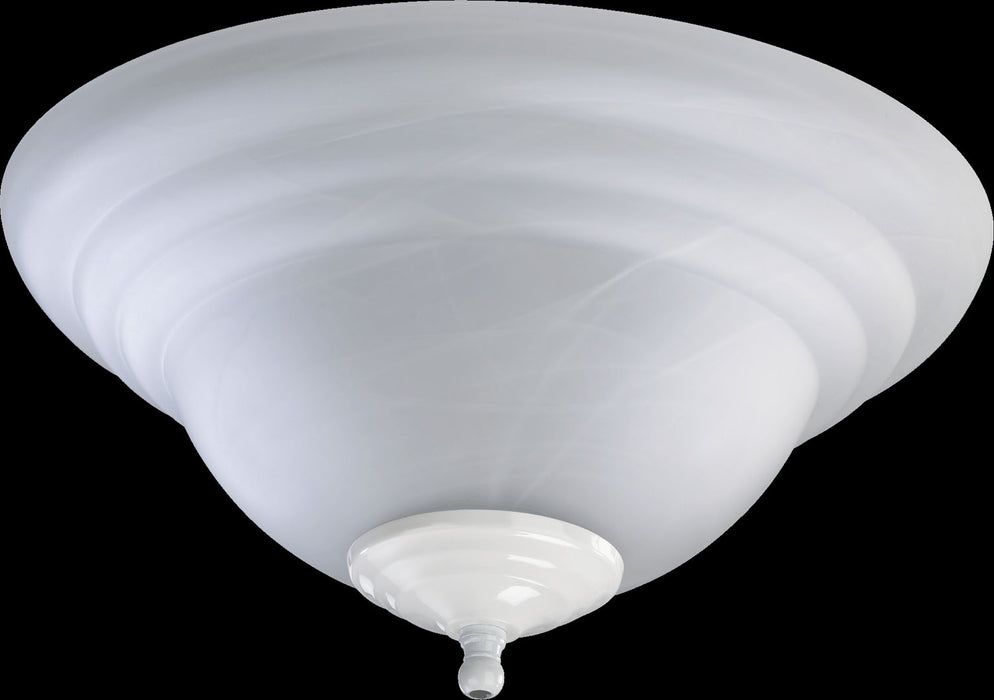 Quorum 1133-801 LED Fan Light Kit, Satin Nickel / White