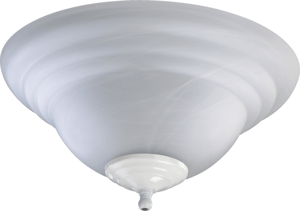 Quorum 1133-801 LED Fan Light Kit, Satin Nickel / White