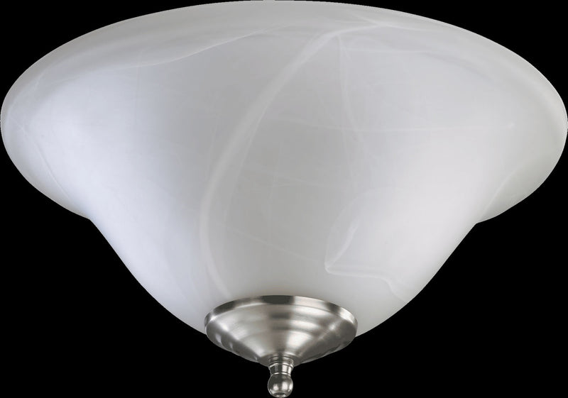 Quorum 1166-801 LED Fan Light Kit, Satin Nickel / White