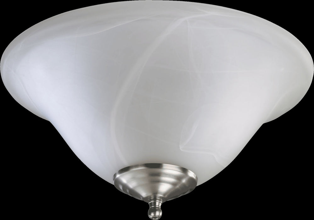 Quorum 1166-801 LED Fan Light Kit, Satin Nickel / White