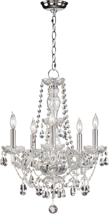 Quorum 630-5-514 Five Light Chandelier, Chrome