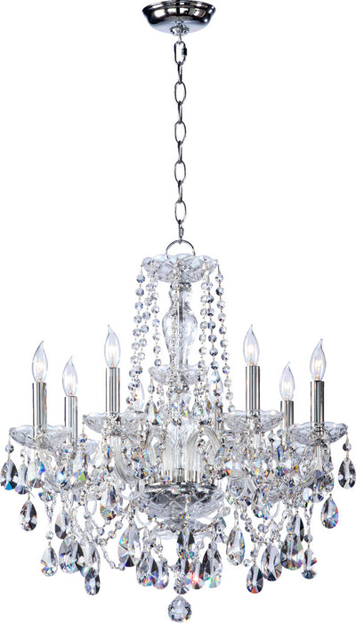 Quorum 630-8-514 Eight Light Chandelier, Chrome