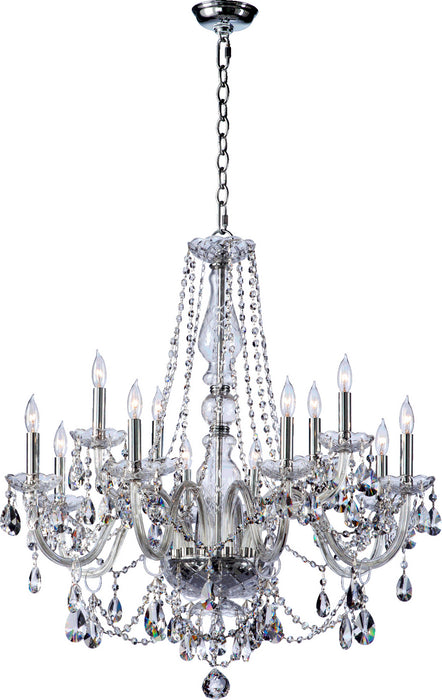 Quorum 631-12-514 12 Light Chandelier, Chrome