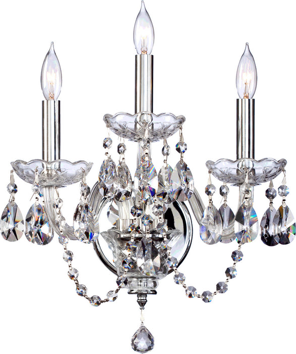 Quorum 631-3-514 Three Light Wall Bracket, Chrome