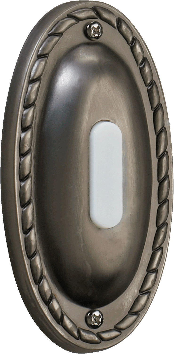 Quorum 7-308-92 Door Chime Button, Antique Silver
