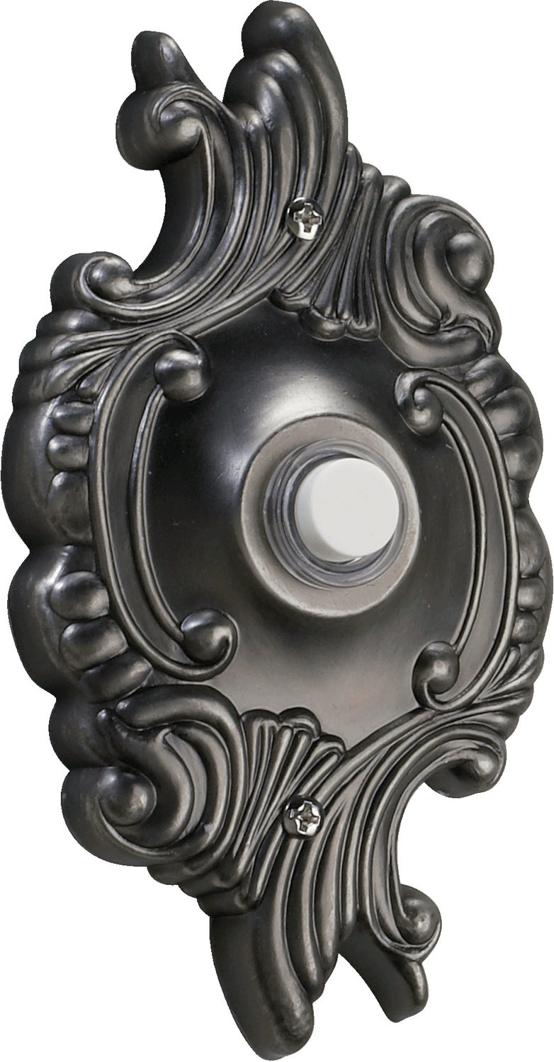 Quorum 7-309-92 Door Chime Button, Antique Silver