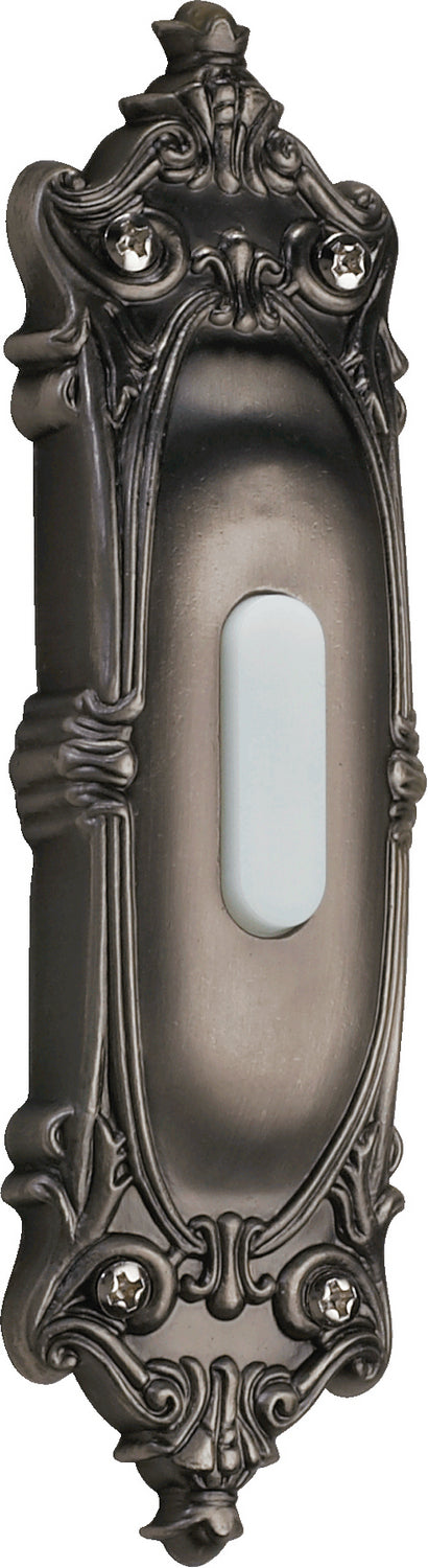 Quorum 7-310-92 Door Chime Button, Antique Silver