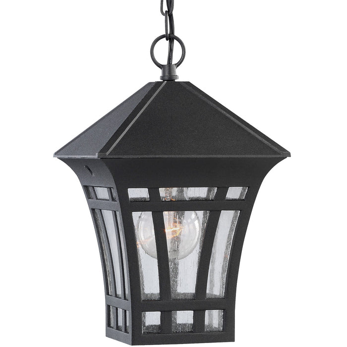 Generation Lighting 60131-12 One Light Outdoor Pendant, Black