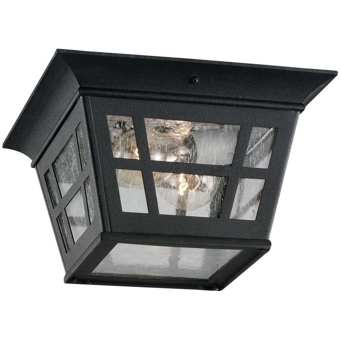 Generation Lighting 78131-12 Two Light Outdoor Flush Mount, Black