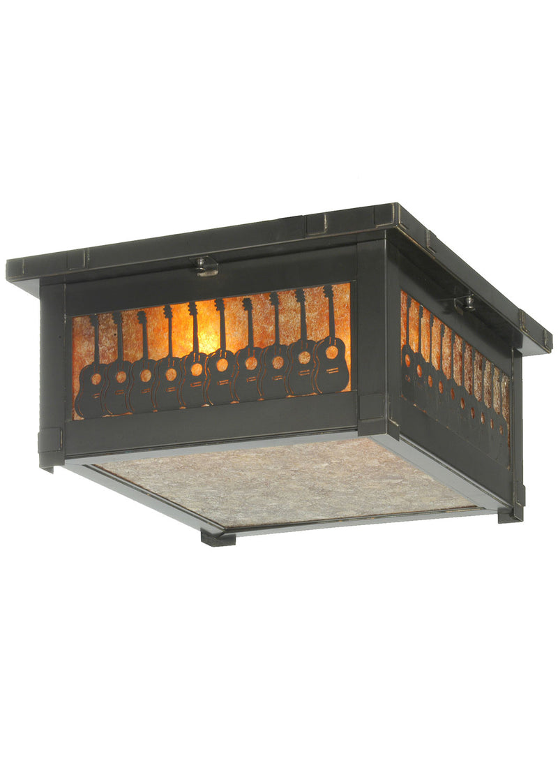 Meyda Tiffany 73892 Two Light Flushmount, Craftsman