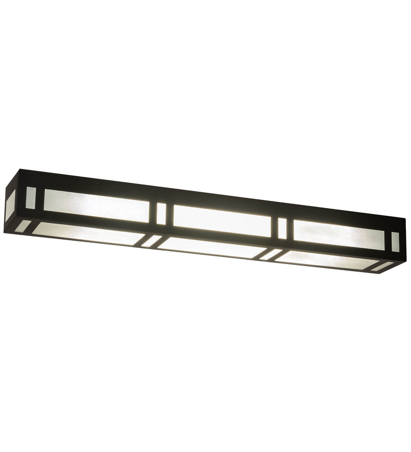 Meyda Tiffany 81598 Two Light Flushmount, Craftsman Brown