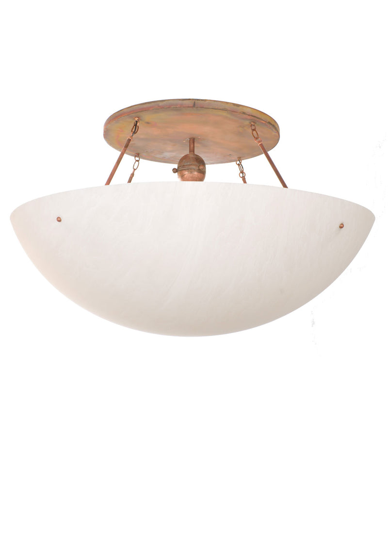 Meyda Tiffany 82200 Eight Light Flushmount, Vintage Copper