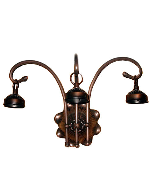 Meyda Tiffany 98634 Three Light Wall Sconce Hardware, Mahogany Bronze