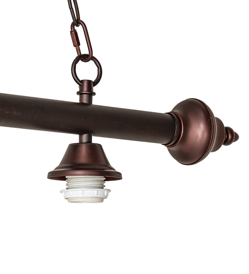 Meyda Tiffany 98793 Three Light Island Pendant, Mahogany Bronze