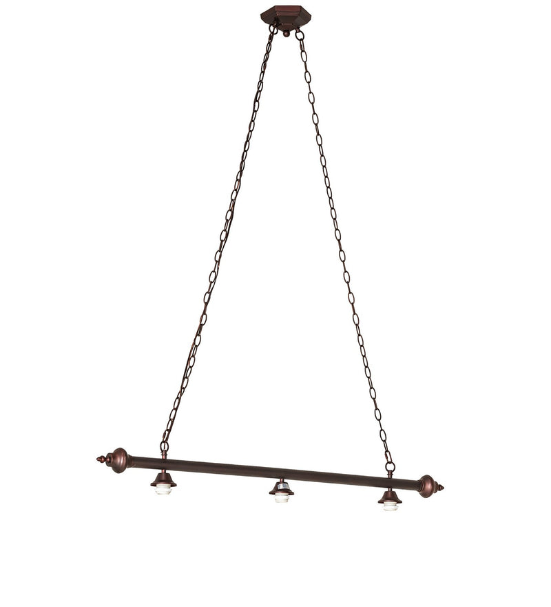 Meyda Tiffany 98793 Three Light Island Pendant, Mahogany Bronze