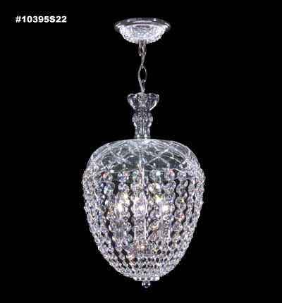 James R. Moder 10395S22 Three Light Basket, Silver