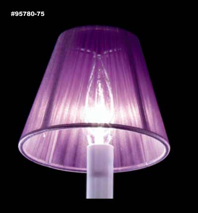 James R. Moder 95780-75 Clip-on String Shade, Lavender